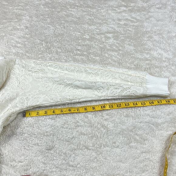 Anthro Saturday Sunday crochet and quilted zip up sweatshirt jacket, xs - Picture 11 of 11